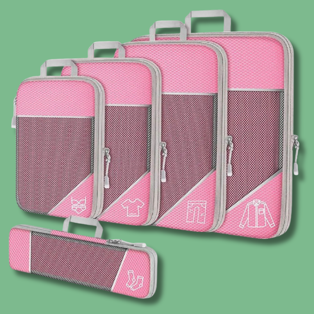 PACK COMPRESS'BAG : ORGANISATEURS COMPACT DE VALISE 5 PIÈCES