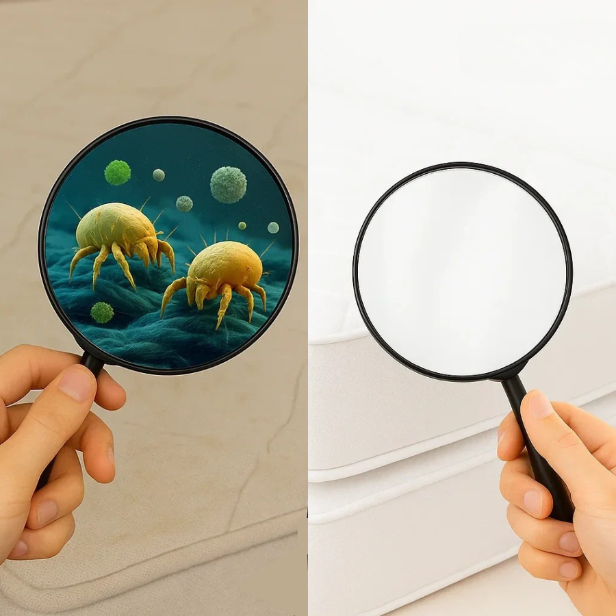 PURE'SLEEP : JUSQU'À 99,99% DES ALLERGÈNES NEUTRALISÉS