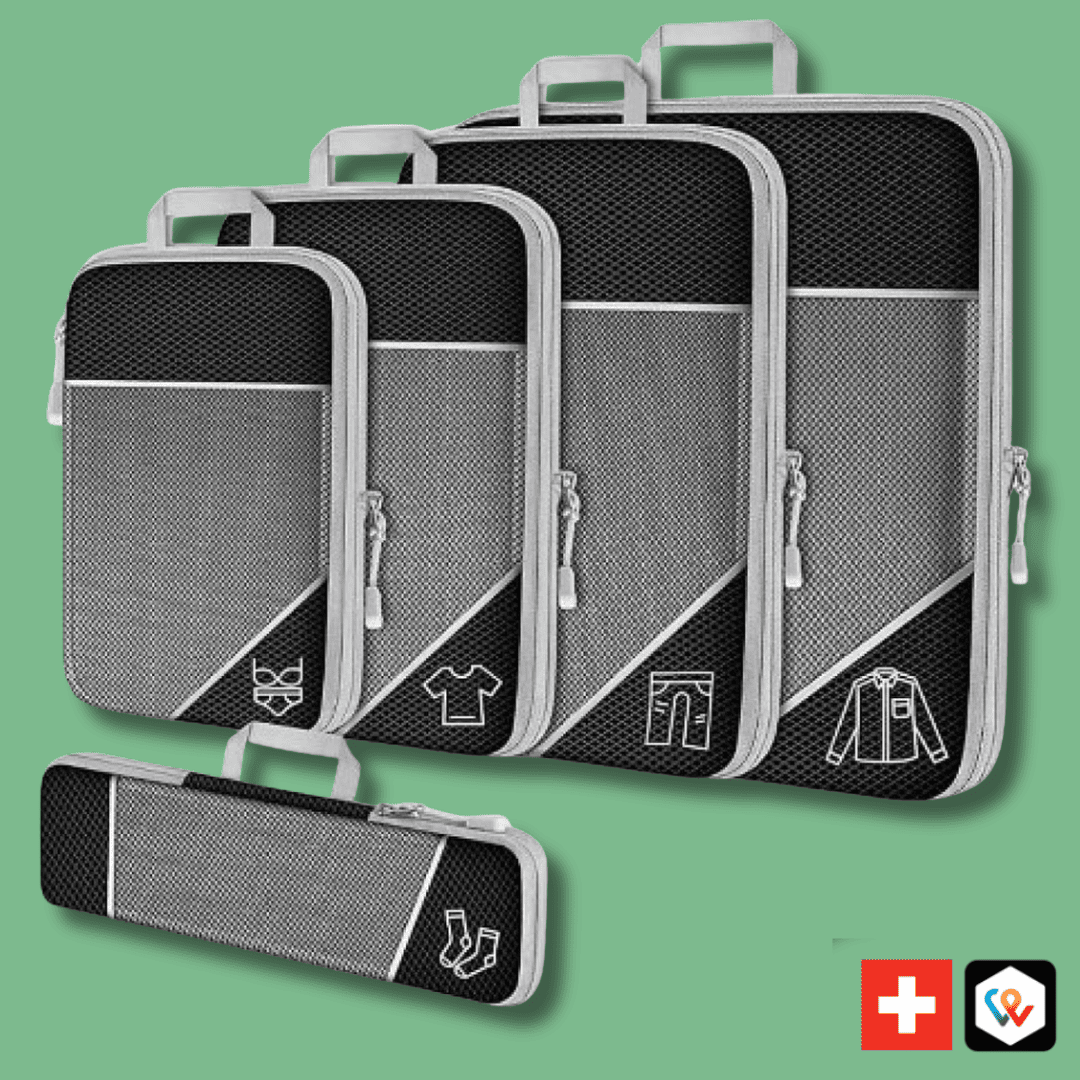 PACK COMPRESS'BAG : ORGANISATEURS COMPACT DE VALISE 5 PIÈCES
