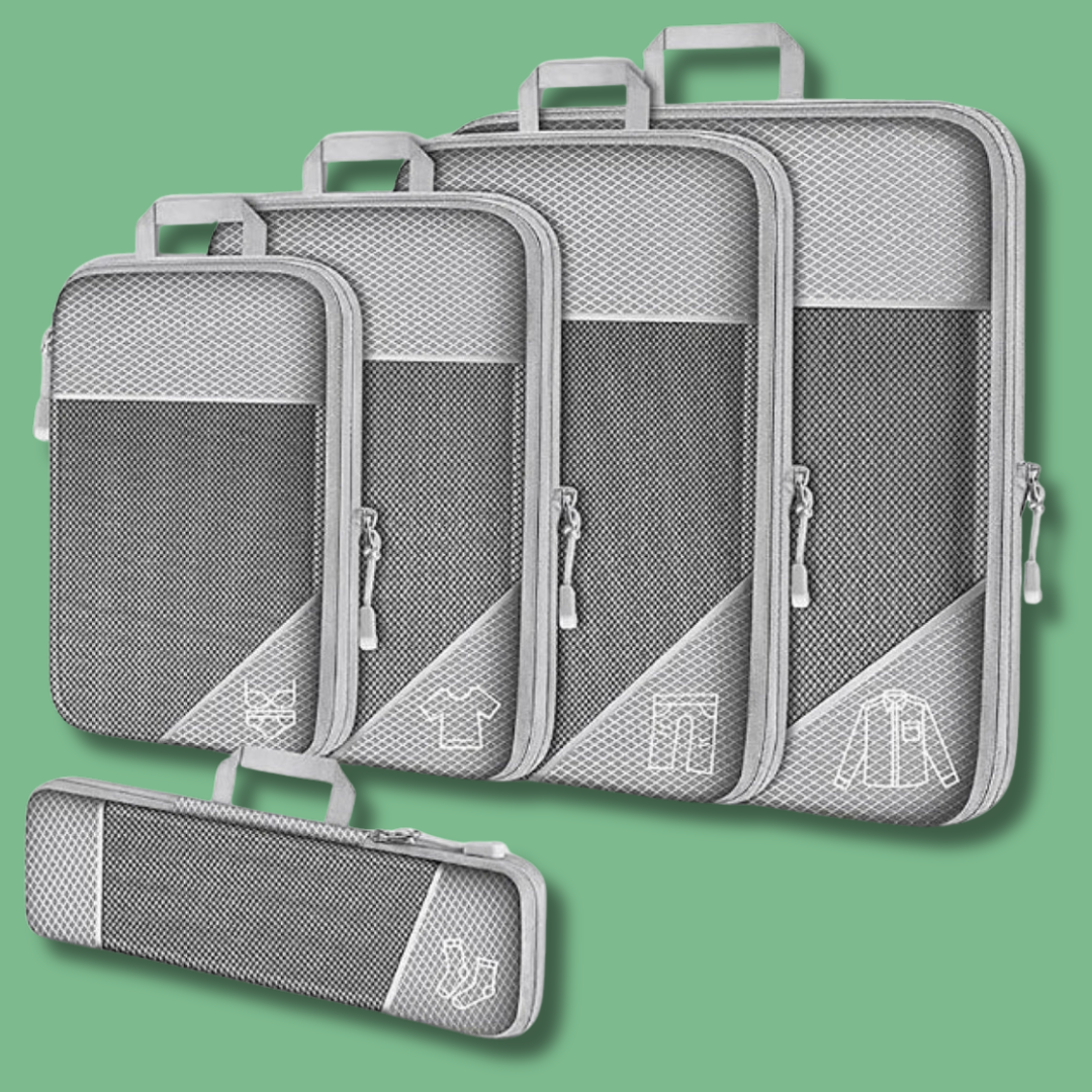 PACK COMPRESS'BAG : ORGANISATEURS COMPACT DE VALISE 5 PIÈCES