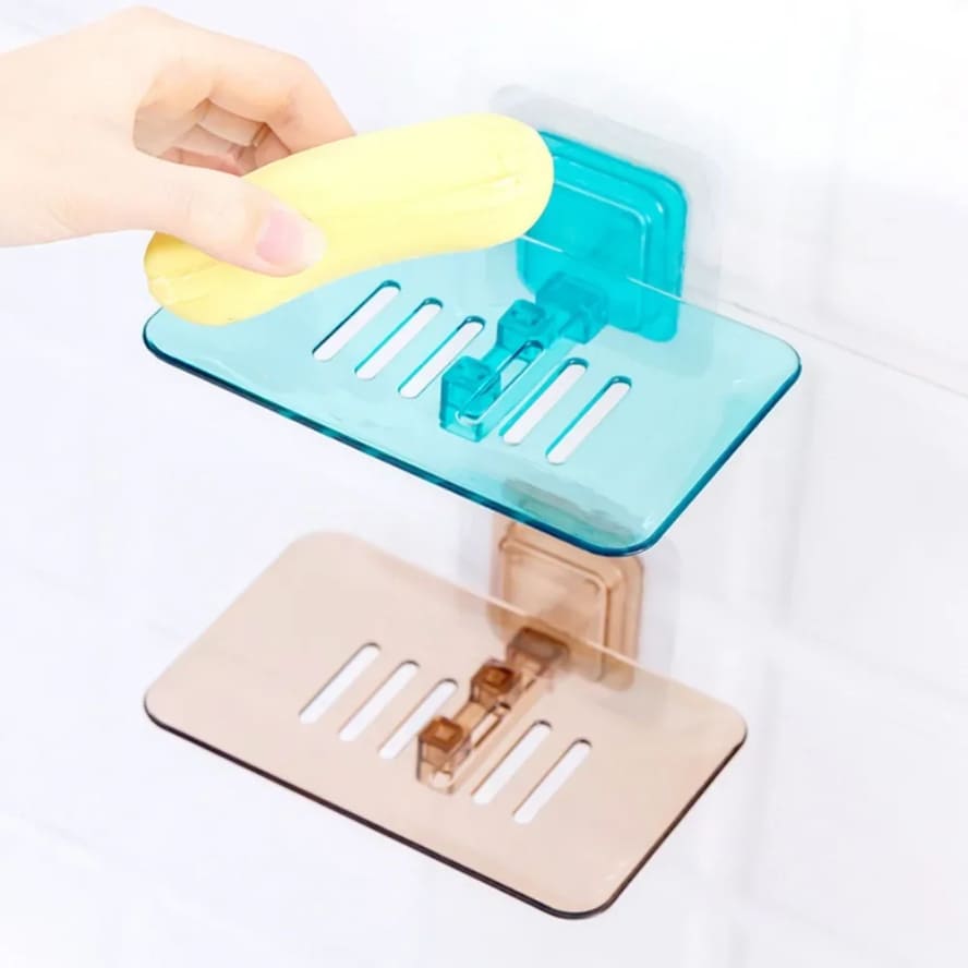 PORTE-SAVON MURAL AUTO-ADHESIF PVC