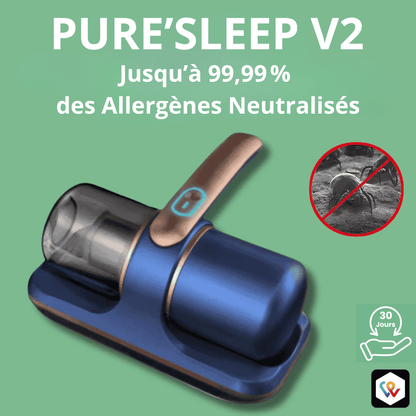 PURE'SLEEP : JUSQU'À 99,99% DES ALLERGÈNES NEUTRALISÉS